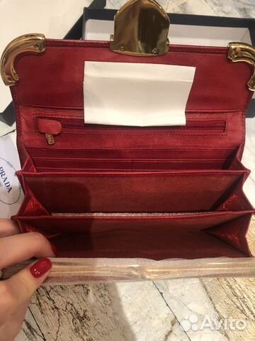 Кошелек Prada Новый натуральная кожа