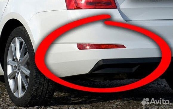 Катафот отражатель задний Skoda Octavia A7 13-17