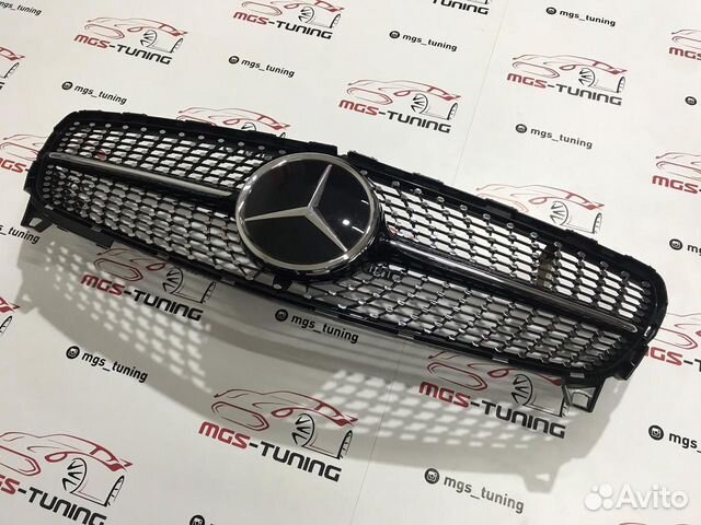 Решетка A-Class w176 Diamond black 15-18 Дистроник Решетка A-Class w176 Diamond black 15-18 Дистроник