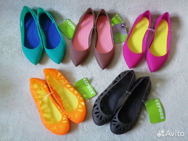 Балетки, слипоны, босоножки, туфли Crocs W7