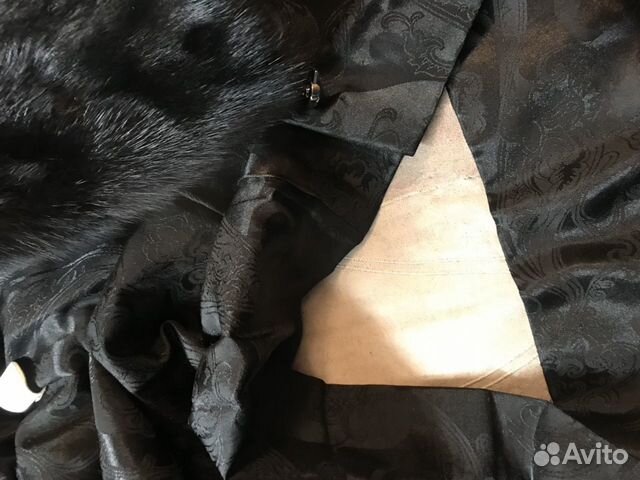 Норковая шуба чёрный бриллиант