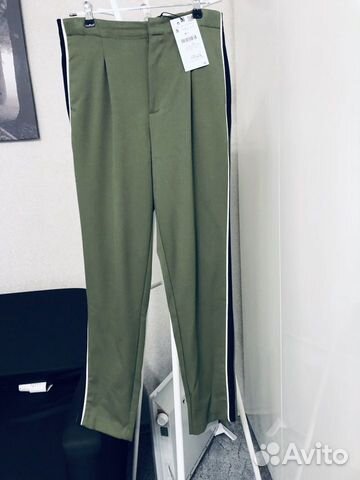 Брюки новые хаки Zara Брюки новые хаки Zara