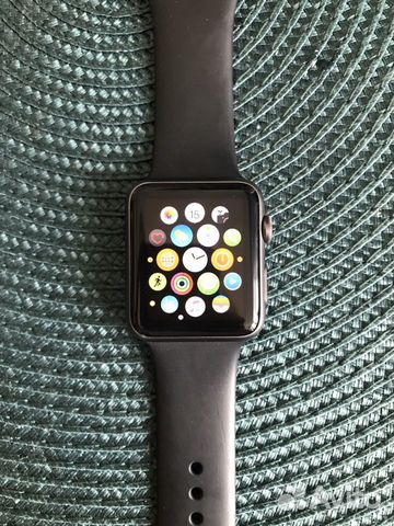 apple watch 42mm s gry al blk sport