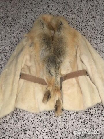 Шуба из норки и лисы