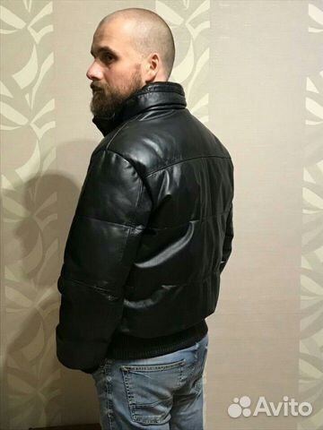 Кожаная куртка пуховик Earth Gear (EarthGear ) S Кожаная куртка пуховик Earth Gear (EarthGear ) S