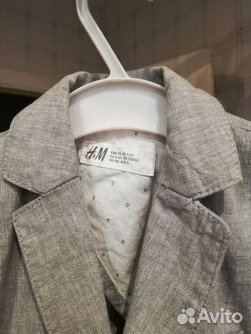 Пиджак для мальчика фирма H&M размер 116