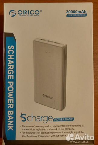 Power bank Orico 20000 mAh Новый Power bank Orico 20000 mAh Новый