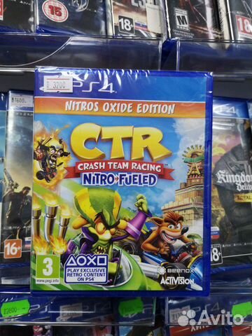 PS4 CTR Nitro Oxide Edition новый