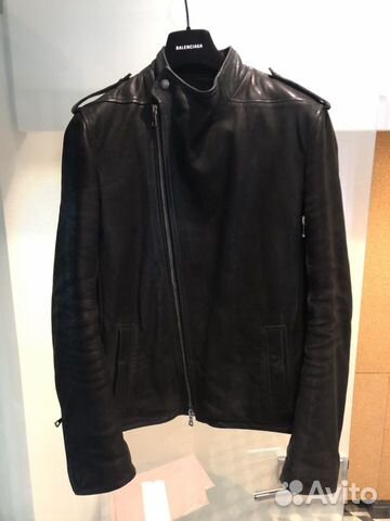 Кожаная куртка balmain