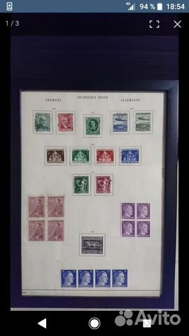 Набор марок 1936 год, 3 рейх Набор марок 1936 год, 3 рейх