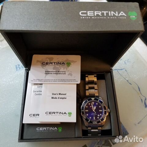 Часы мужские certina DS action diver (Швейцария)