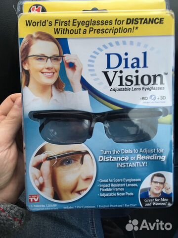 Dial Vision очки с регулированием диоптрий от -6 д