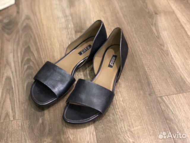 Туфли (босоножки) ecco синие. Новые. Р-р 39-40