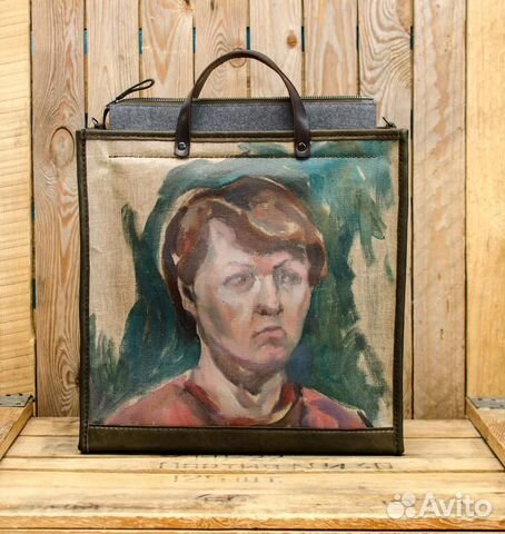 Сумка-тоут tote арт-сумка из настоящих картин