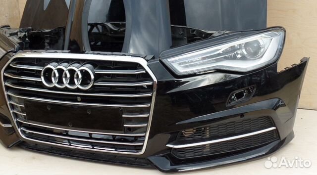 Audi a6 4g капот крыло фара радиатор телевизор бам