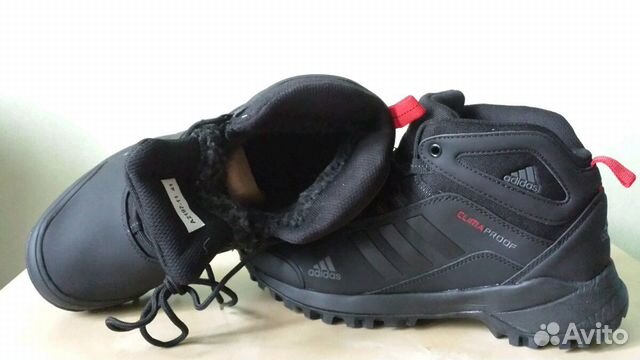 Кроссовки Adidas Climaproof Black, нат.шерсть