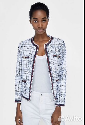 Твидовый пиджак Zara Твидовый пиджак Zara
