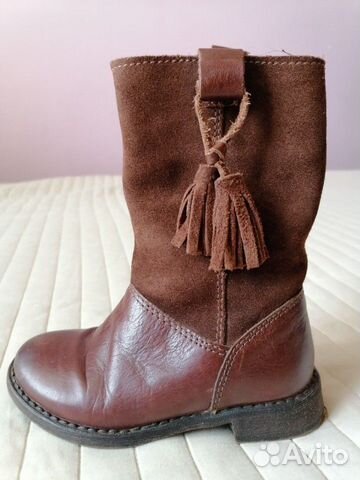 Сапоги кожаные Zara 25 р. демисезон Сапоги кожаные Zara 25 р. демисезон