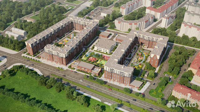 3-к квартира, 59.4 м², 1/10 эт.