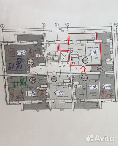 1-к квартира, 40.9 м², 5/9 эт.