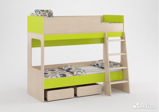 Детская двухъярусная кровать 38