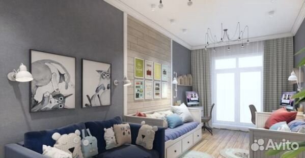 2-к квартира, 75 м², 3/7 эт.