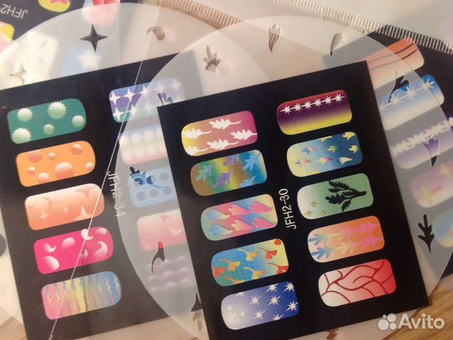 Трафареты для дизайна ногтей