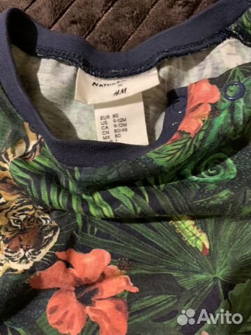 Шорты+футболка, р80, H&M