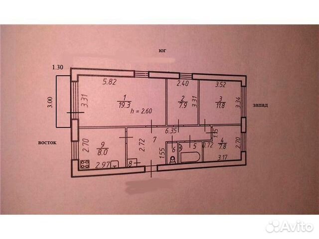 Планировка панельного дома 5 этажей 3 комнаты