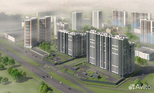 1-к квартира, 35.5 м², 2/19 эт. 1-к квартира, 35.5 м², 2/19 эт.
