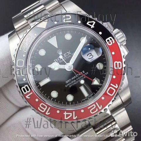 Часы Rolex GMT-Master II Pepsi ETA 40mm(арт.70943)