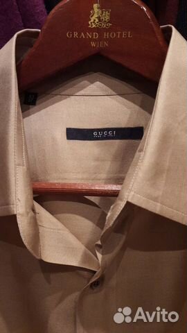Рубашка Gucci, 54-56. р. шёлк 100