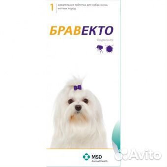 Бравекто таблетки от блох клещей для собак 2-4 кг купить на Зозу.ру - фотография № 1