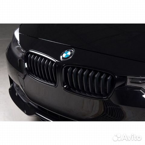 Решётка Ноздри бмв BMW 3 F30 черный глянец