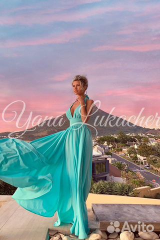 Платье «Афродита» бирюзовое Yana Lukacher Платье «Афродита» бирюзовое Yana Lukacher