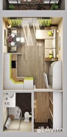 1-к квартира, 31 м², 14/19 эт. 1-к квартира, 31 м², 14/19 эт.