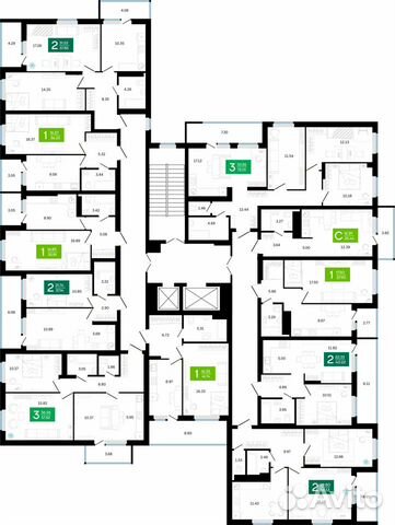 1-к квартира, 41.7 м², 7/15 эт. 1-к квартира, 41.7 м², 7/15 эт.
