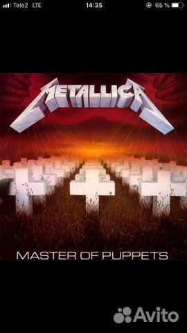 Винил Metallica “Master of Puppets” 1986,RE Винил Metallica “Master of Puppets” 1986,RE