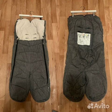 stokke footmuff black melange