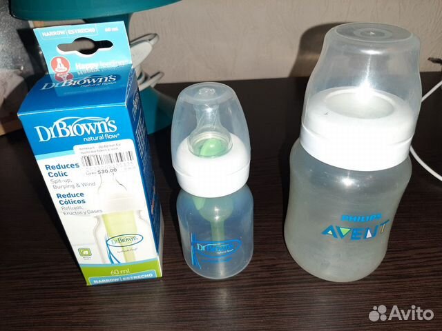 Бутылочки 4шт. avent и dr.browns