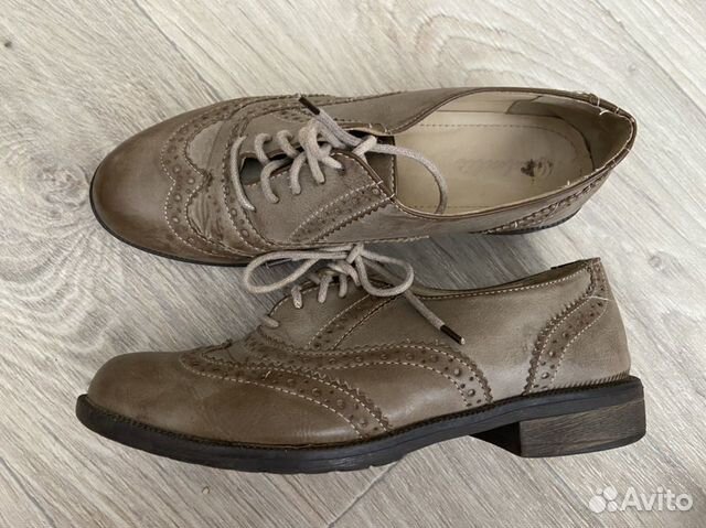 Ботинки кожаные