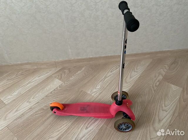 Самокат Micro Mini розовый б/у
