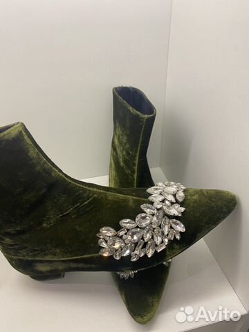 Ботинки Zara бархатные