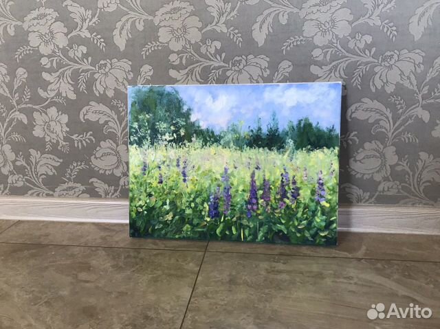 Картина маслом пейзаж Этюд