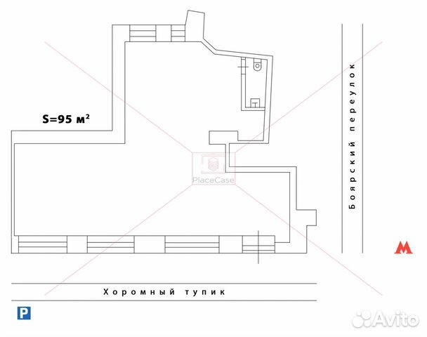 95 м² у метро Красные ворота 95 м² у метро Красные ворота