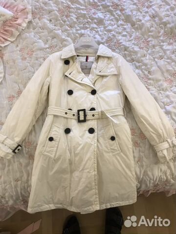 Пальто пуховое для девочки Moncler