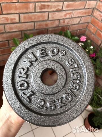 Набор гантелей torneo, 1.25/2.5/5кг Набор гантелей torneo, 1.25/2.5/5кг