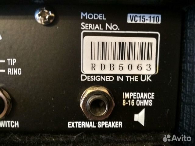 Ламповый гитарный усилитель laney VC15-110 jensen