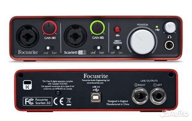 Focusrite аудиокарта Focusrite аудиокарта