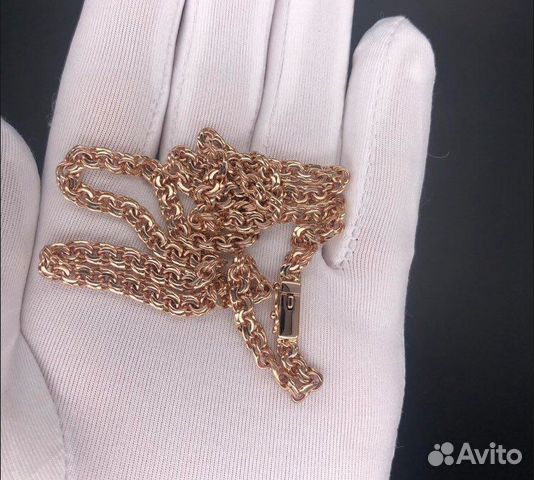 Золотая цепь новая Бисмарк 585 проба 21 гр Золотая цепь новая Бисмарк 585 проба 21 гр